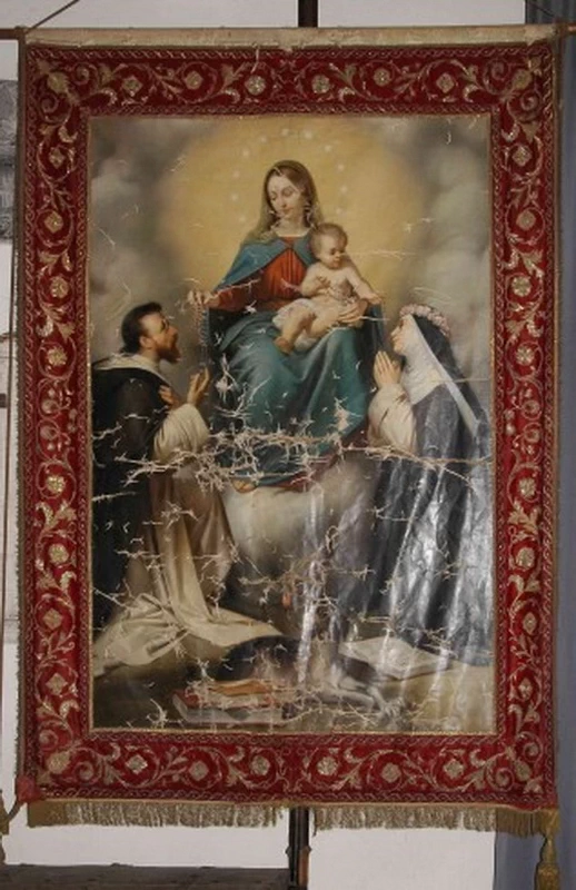 Gonfalone della Compagnia del Santo Rosario - Genova